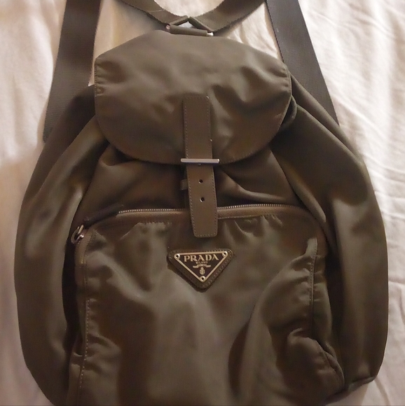Prada Nylon army green Backpack - Picture 3 of 4